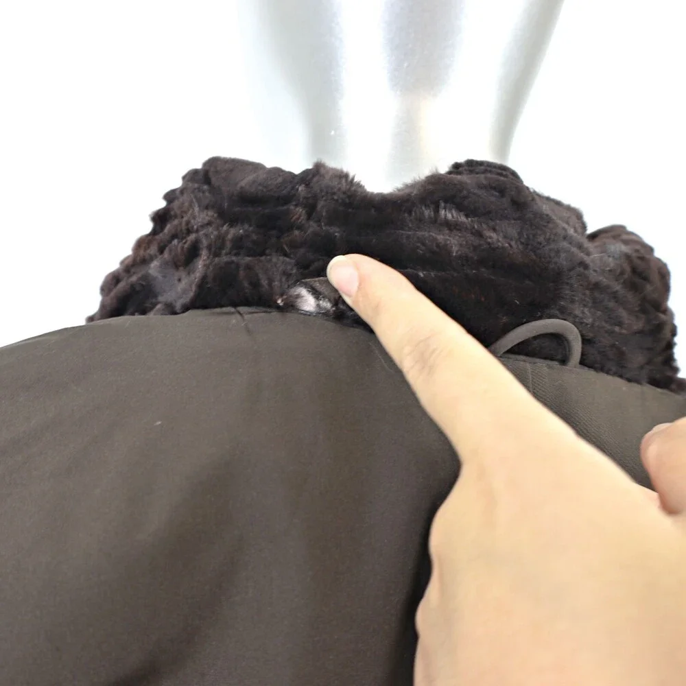 Semi Sheared Mink Jacket- Size M - Picture 10 of 10